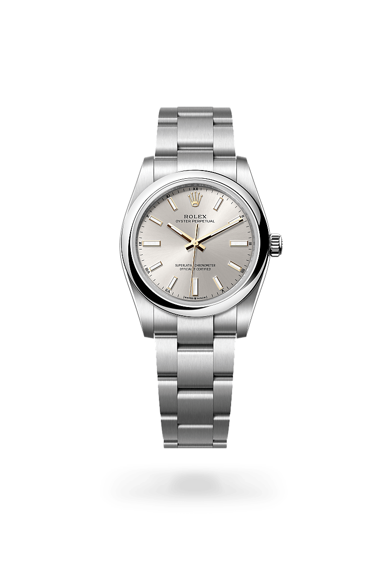 Rolex Oyster Perpetual 34 M124200-0001 Herrenuhr - Oyster, 34 mm, Edelstahl Oystersteel 