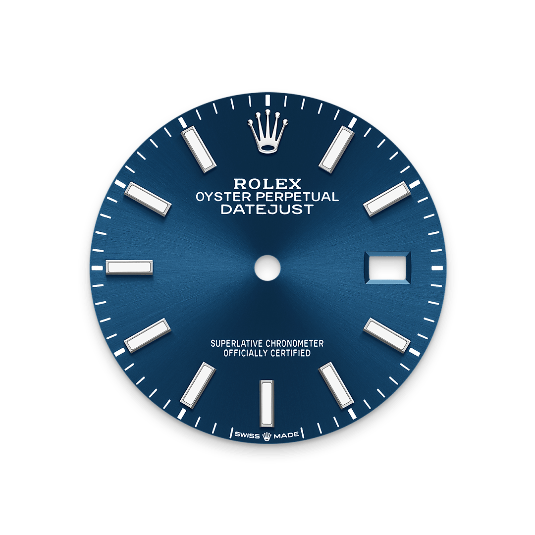 Strahlend blaues Zifferblatt