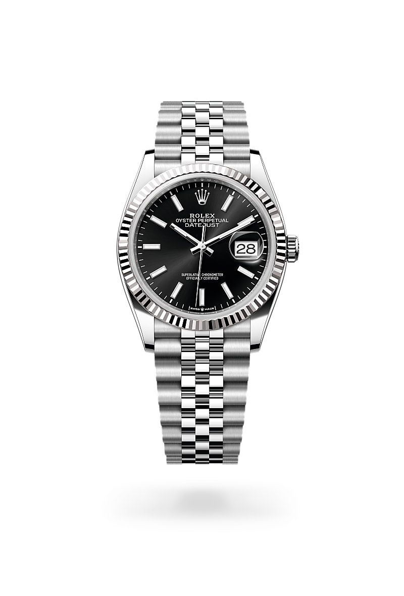 Rolex Datejust 36 M126234-0015 Herrenuhr - Oyster, 36 mm, Edelstahl Oystersteel und Weißgold