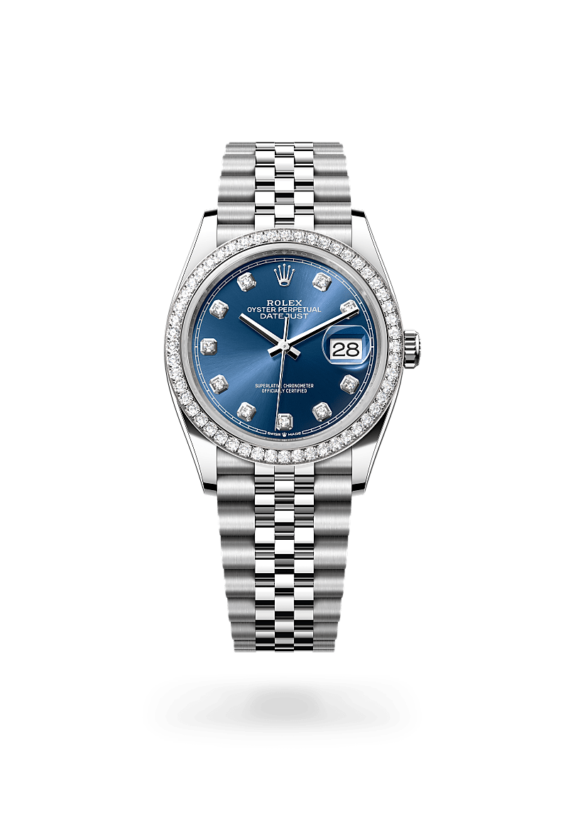 Rolex Datejust 36 M126284RBR-0029 Herrenuhr - Oyster, 36 mm, Edelstahl Oystersteel und Weißgold mit Diamanten