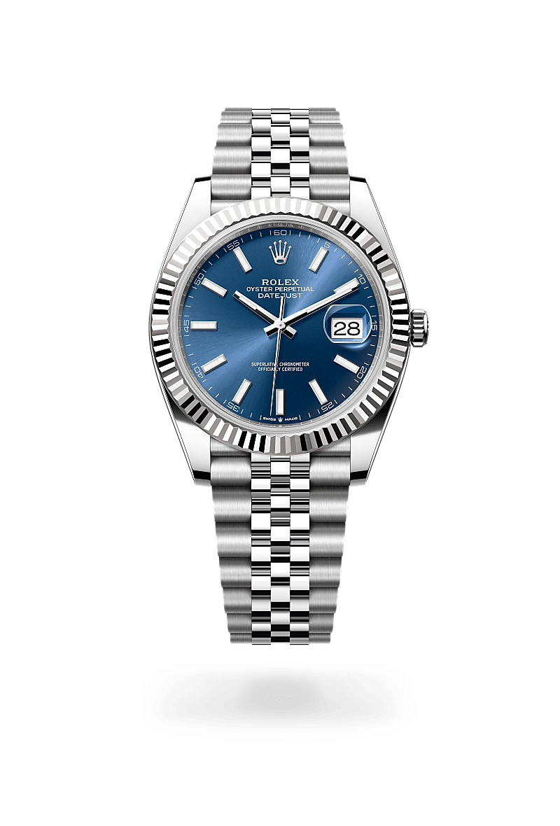 Rolex Datejust 41 Herrenuhr (M126334-0002) Oyster, 41 mm, Edelstahl Oystersteel und Weißgold