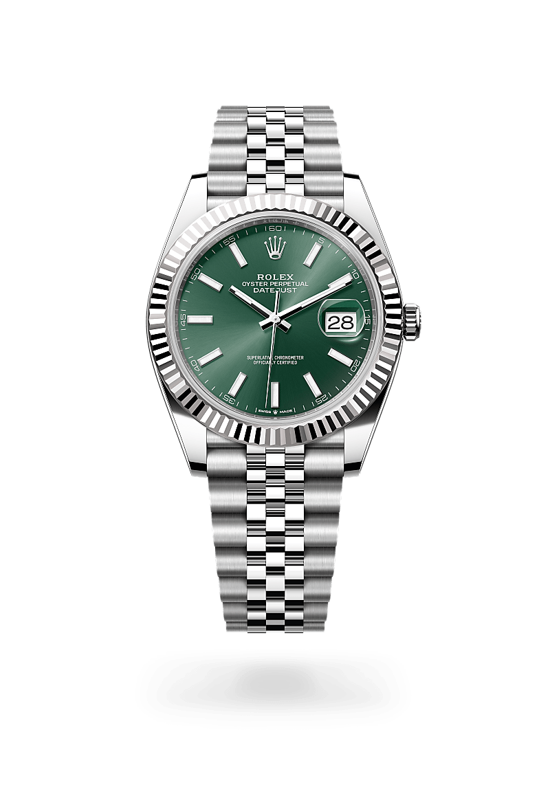 Rolex Datejust 41 M126334-0028 Herrenuhr - Oyster, 41 mm, Edelstahl Oystersteel und Weißgold