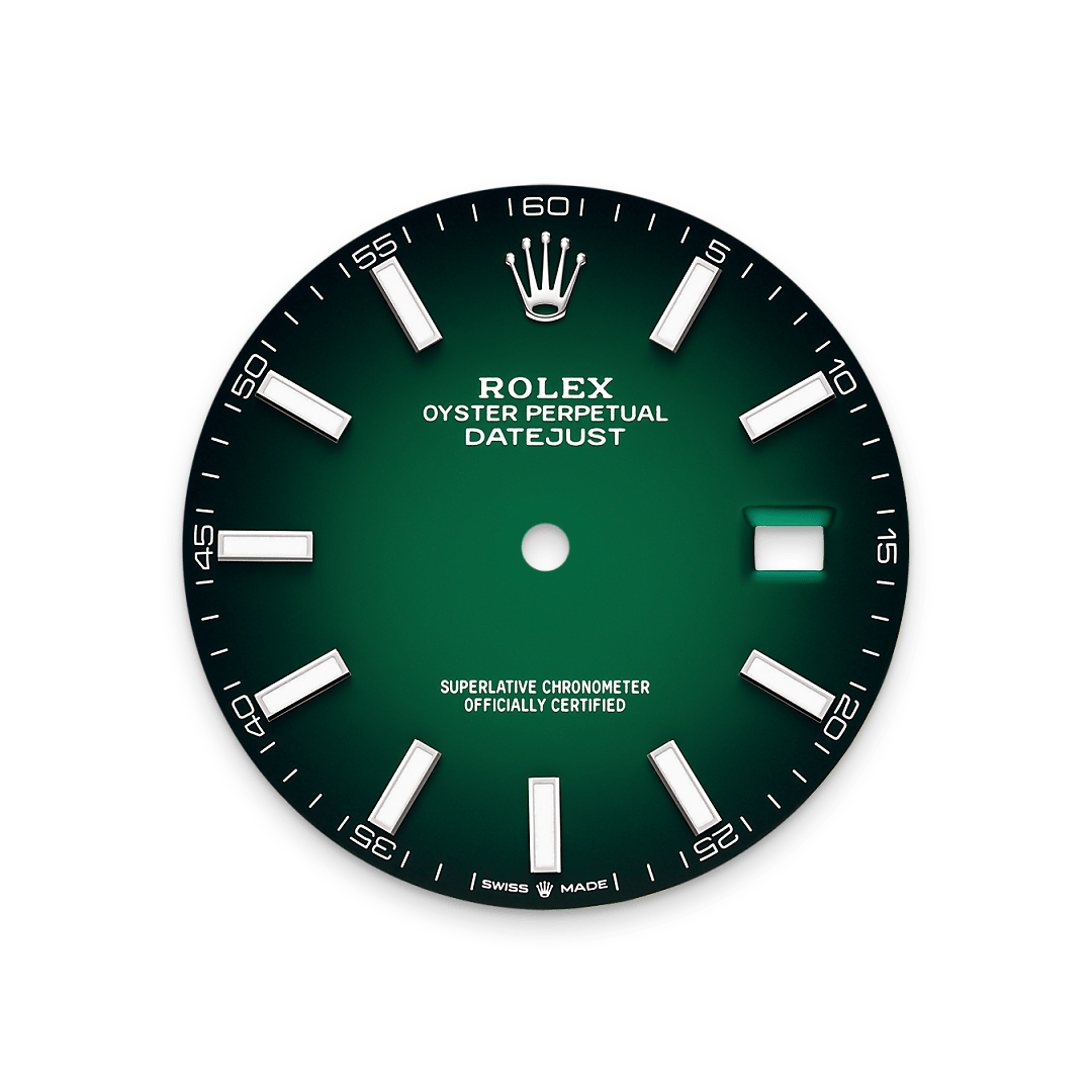 Zifferblatt in Grün ombré