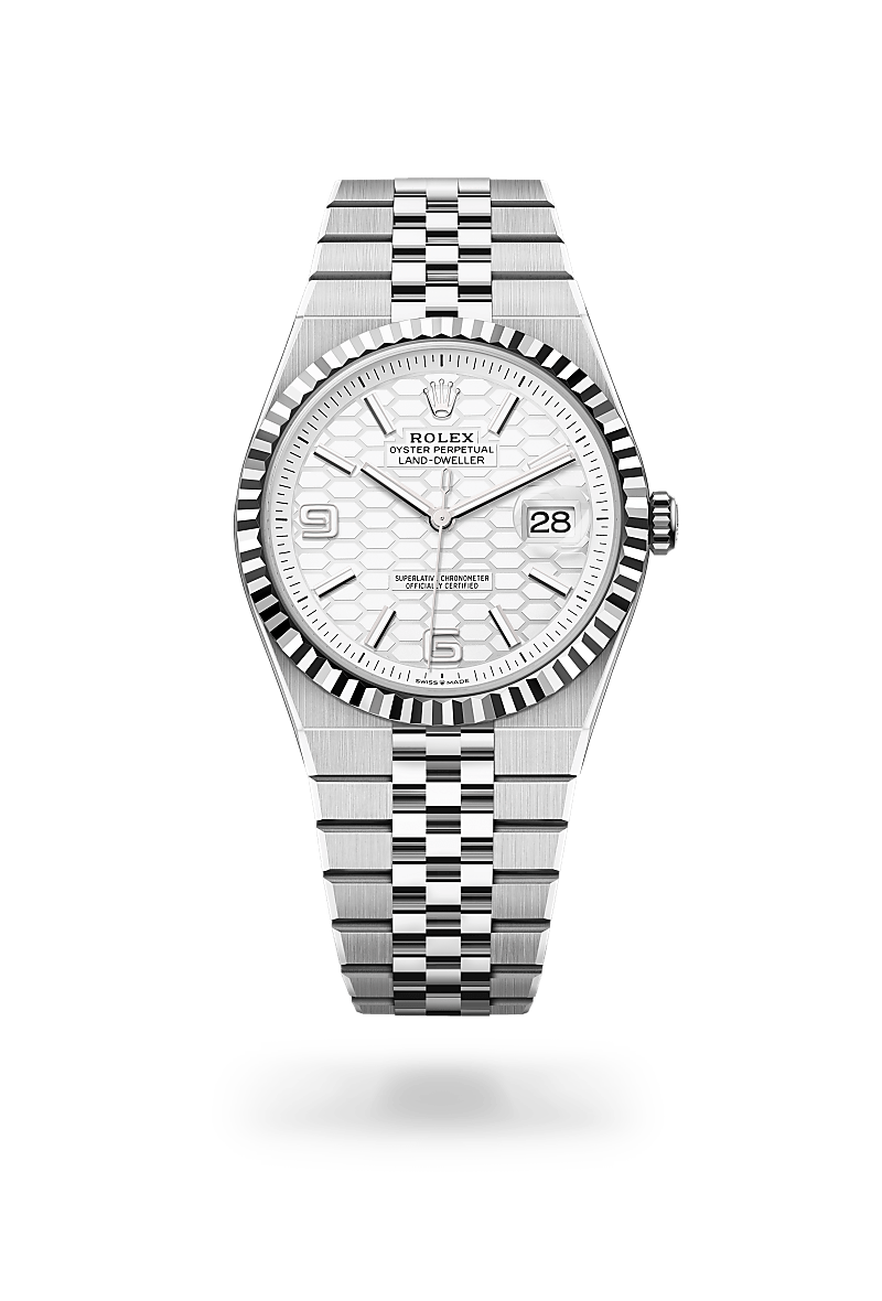 Rolex Land-Dweller 40 M127334-0001 Herrenuhr - Oyster, 40 mm, Edelstahl Oystersteel und Weißgold 