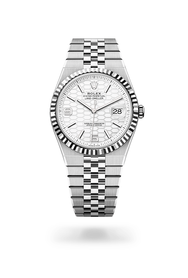 Rolex Land-Dweller 40 M127334-0001 Herrenuhr - Oyster, 40 mm, Edelstahl Oystersteel und Weißgold