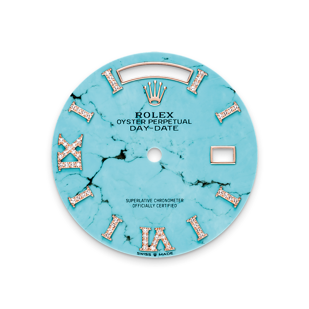 Zifferblatt in Türkis