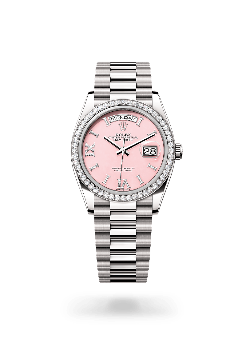 Rolex Day-Date 36 M128349RBR-0083 Herrenuhr - Oyster, 36 mm, Weißgold mit Diamanten 