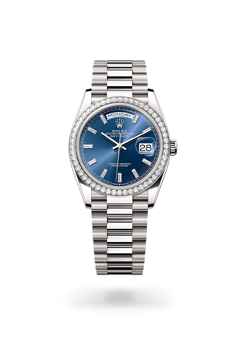 Rolex Day-Date 36 M128349RBR-0087 Herrenuhr - Oyster, 36 mm, Weißgold mit Diamanten 