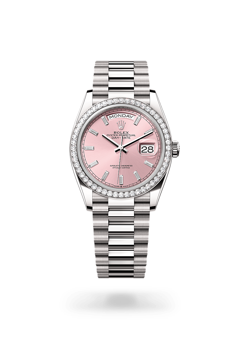 Rolex Day-Date 36 M128349RBR-0088 Herrenuhr - Oyster, 36 mm, Weißgold mit Diamanten 