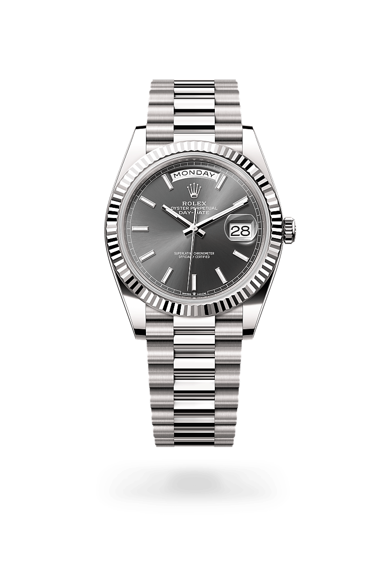 Rolex Day-Date 40 Herrenuhr (M228239-0060) Oyster, 40 mm, Weißgold