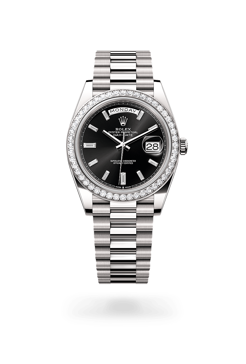 Rolex Day-Date 40 M228349RBR-0003 Herrenuhr - Oyster, 40 mm, Weißgold mit Diamanten 