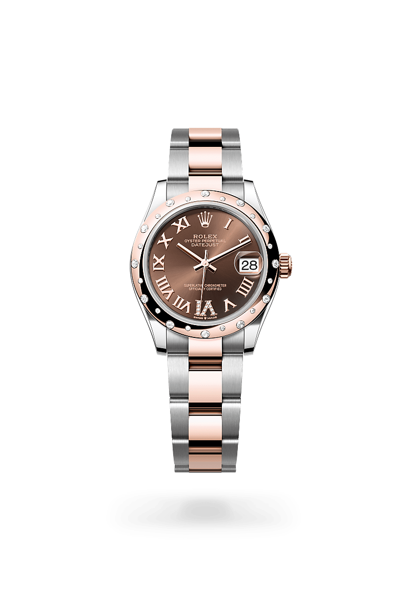 Rolex Datejust 31 M278341RBR-0003 Herrenuhr / Damenuhr - Oyster, 31 mm, Edelstahl Oystersteel und Everose-Gold mit Diamanten 