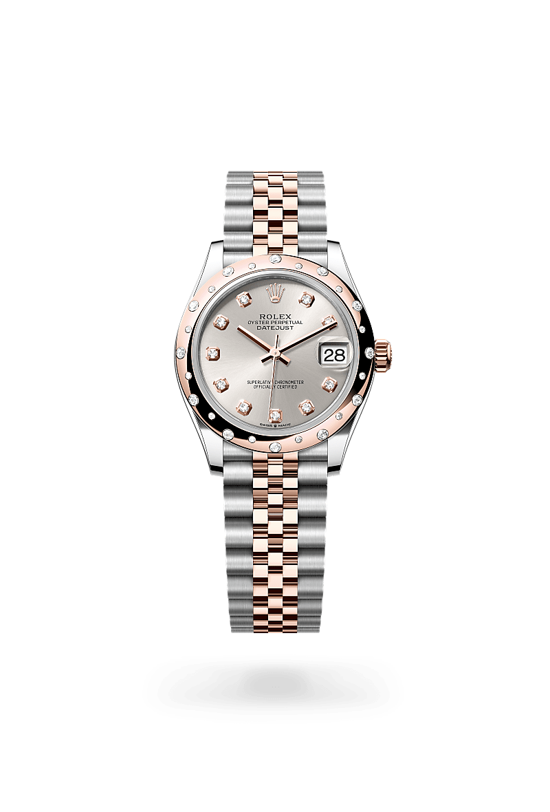 Rolex Datejust 31 M278341RBR-0016 Herrenuhr - Oyster, 31 mm, Edelstahl Oystersteel und Everose-Gold mit Diamanten