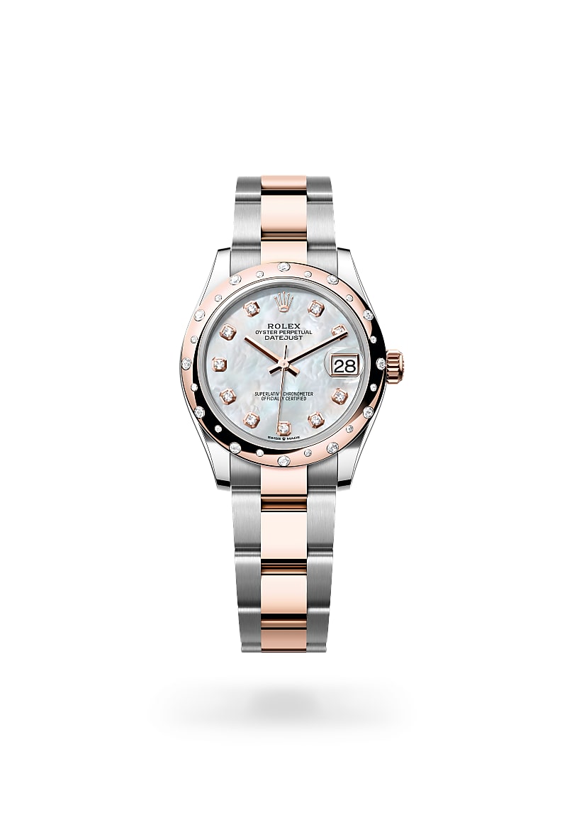 Rolex Datejust 31 M278341RBR-0025 Herrenuhr - Oyster, 31 mm, Edelstahl Oystersteel und Everose-Gold mit Diamanten