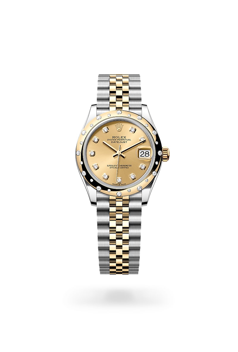 Rolex Datejust 31 M278343RBR-0026 Herrenuhr - Oyster, 31 mm, Edelstahl Oystersteel und Gelbgold mit Diamanten