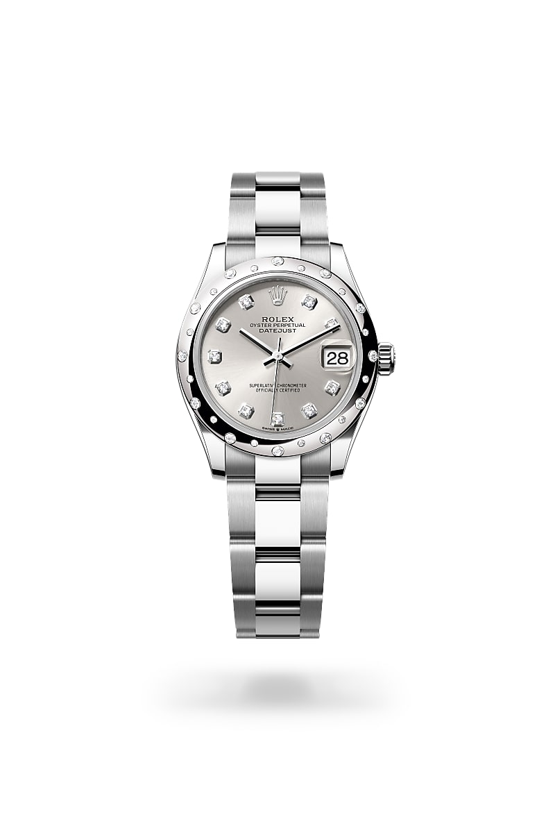 Rolex Datejust 31 M278344RBR-0031 Herrenuhr - Oyster, 31 mm, Edelstahl Oystersteel und Weißgold mit Diamanten