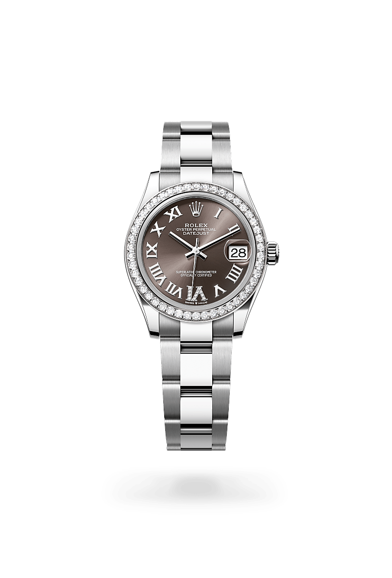 Rolex Datejust 31 M278384RBR-0031 Herrenuhr - Oyster, 31 mm, Edelstahl Oystersteel und Weißgold mit Diamanten