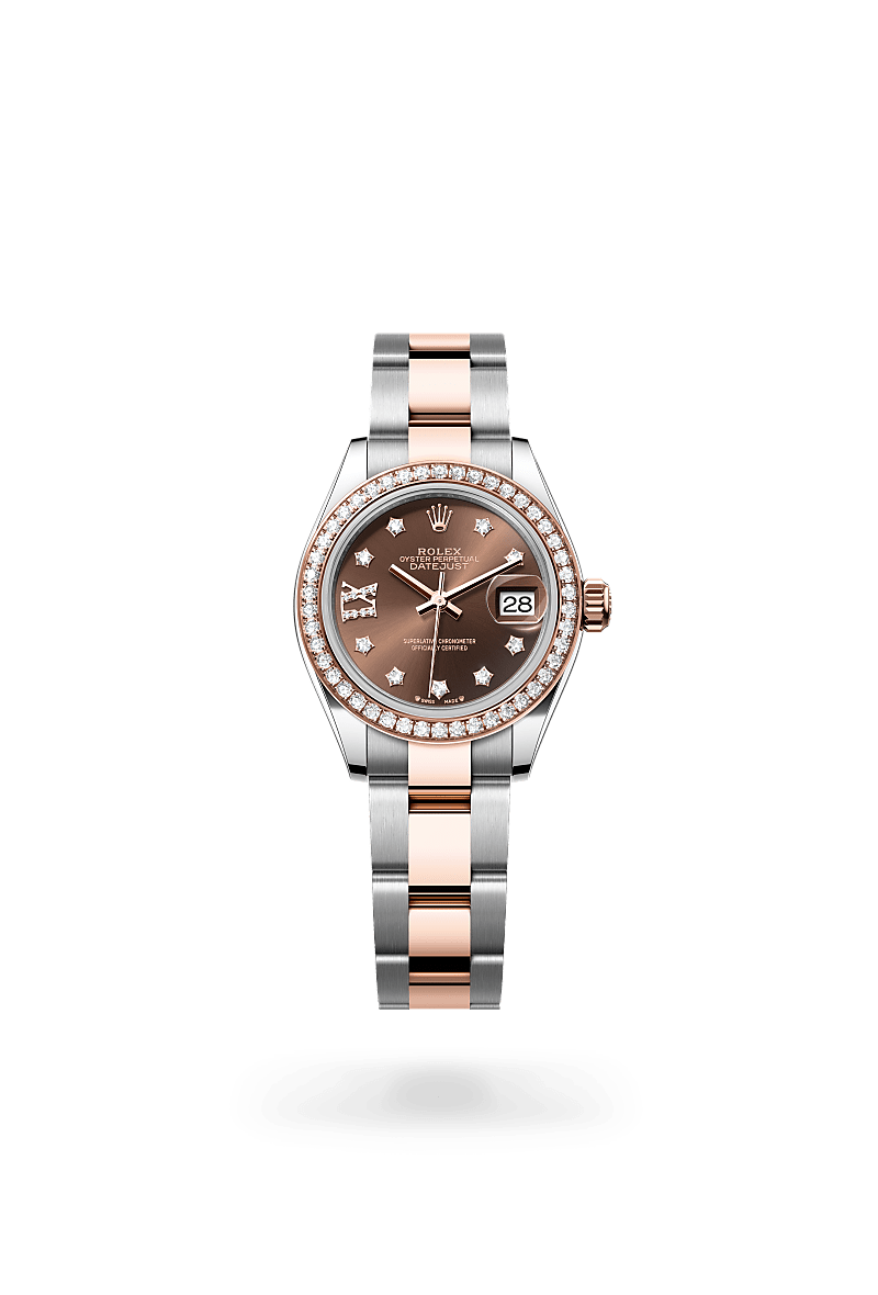 Rolex Lady-Datejust M279381RBR-0004 Herrenuhr / Damenuhr - Oyster, 28 mm, Edelstahl Oystersteel und Everose-Gold mit Diamanten