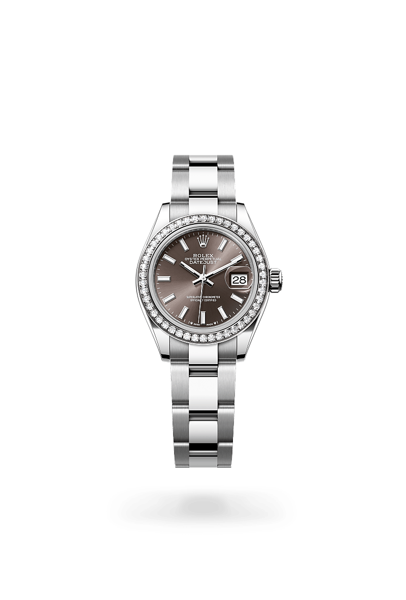 Rolex Lady-Datejust M279384RBR-0014 Herrenuhr - Oyster, 28 mm, Edelstahl Oystersteel und Weißgold mit Diamanten 