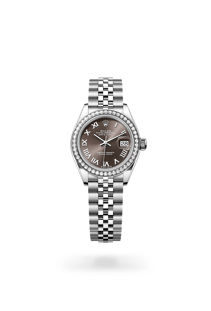 Rolex Lady-Datejust M279384RBR-0015 Herrenuhr - Oyster, 28 mm, Edelstahl Oystersteel und Weißgold mit Diamanten 