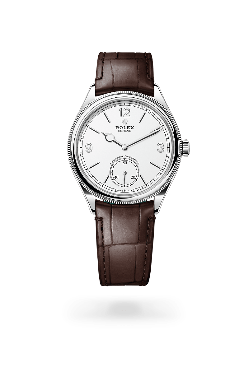 Rolex 1908 M52509-0006 Herrenuhr - 39 mm, 18 Karat Weißgold, poliert